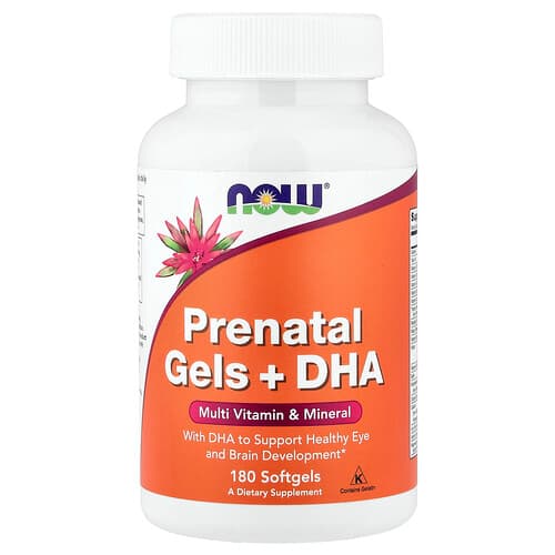 NOW Foods, Prenatal Gels + DHA, 180 Softgels