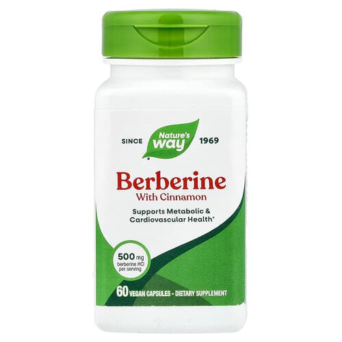 Nature's Way, Berberine With Cinnamon, 60 Vegan Capsules