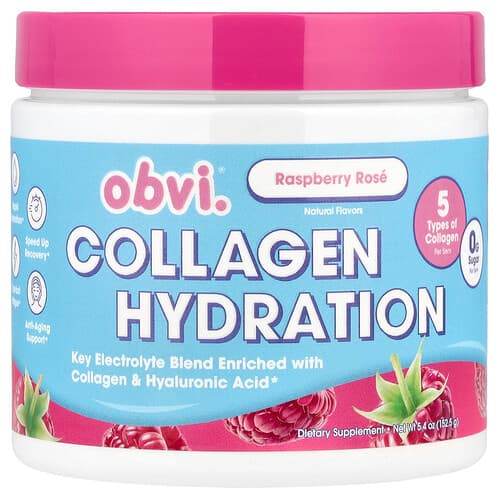 Obvi, Collagen Hydration, Raspberry Rose, 5.4 oz (152.5 g)