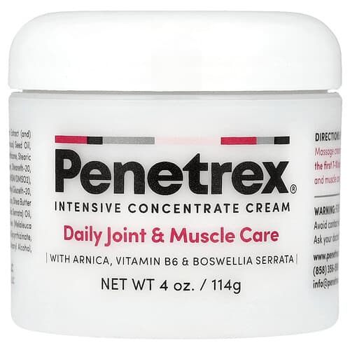 Penetrex, Intensive Concentrate Cream, Daily Joint & Muscle Care, 4 oz (114 g)