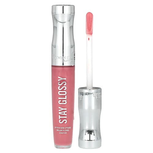 Rimmel London, Stay Glossy Lip Gloss, 470 Perfect Peony, 0.18 oz (5.5 ml)