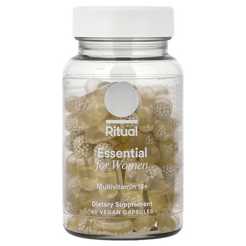 Ritual, Essential for Women, Multivitamin 18+, Mint, 60 Vegan Capsules