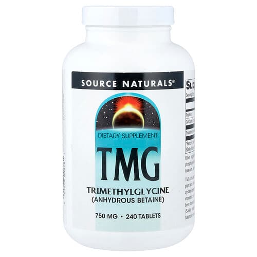 Source Naturals, TMG, 750 mg, 240 Tablets