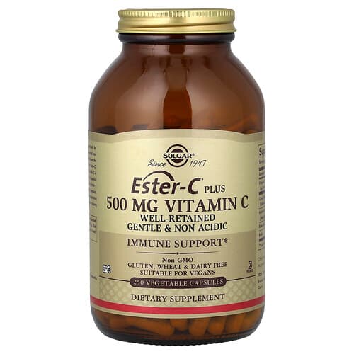 Solgar, Ester-C® Plus, Vitamin C, 500 mg, 250 Vegetable Capsules