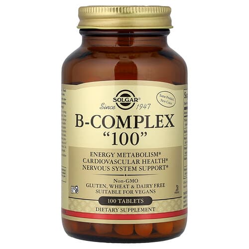 Solgar, B-Complex 100, 100 Tablets