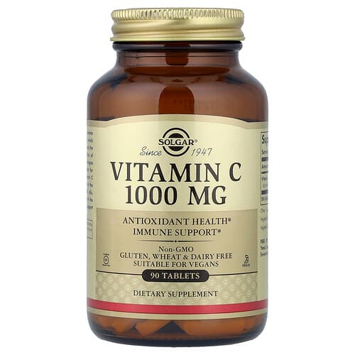 Solgar, Vitamin C, 1,000 mg, 90 Tablets