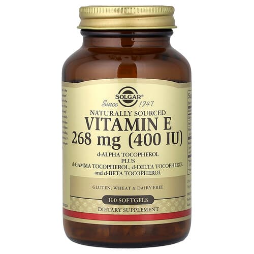 Solgar, Vitamin E, Naturally Sourced, 100 Softgels