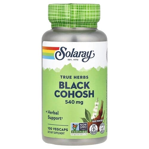 Solaray, True Herbs, Black Cohosh, 540 mg, 100 VegCaps
