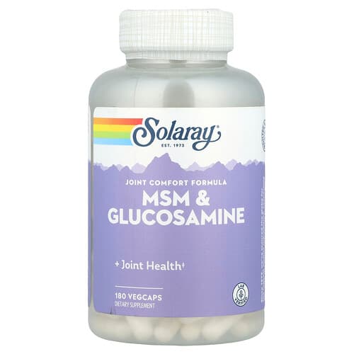 Solaray, MSM & Glucosamine, 180 VegCaps