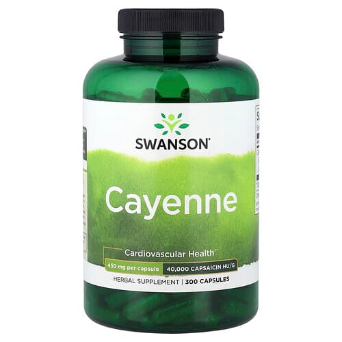 Swanson Vitamins, Cayenne, 450 mg, 300 Capsules