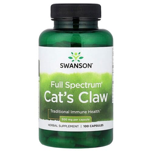 Swanson Vitamins, Full Spectrum® Cat's Claw, 500 mg, 100 Capsules