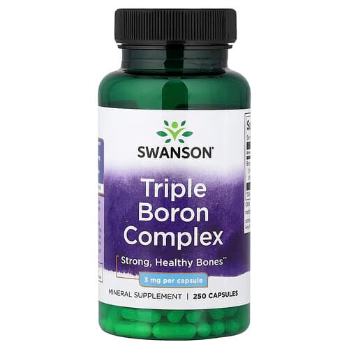 Swanson Vitamins, Triple Boron Complex, 3 mg , 250 Capsules
