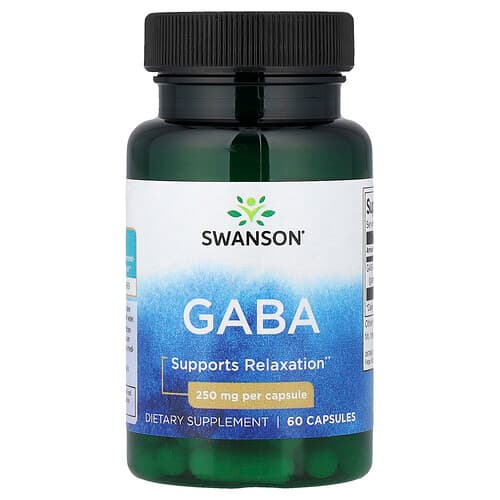 Swanson Vitamins, Gaba, 250 mg, 60 Capsules