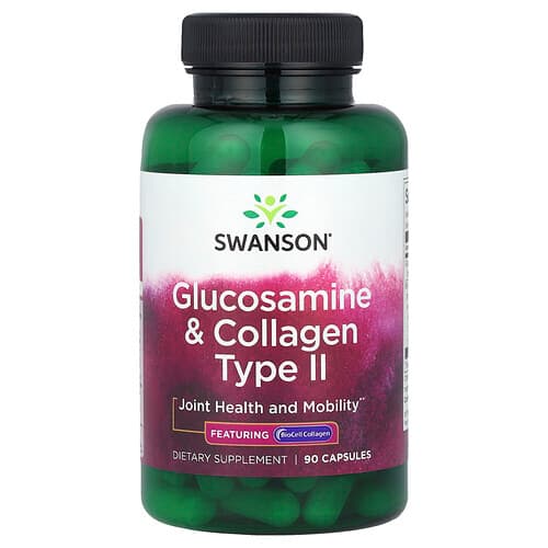 Swanson Vitamins, Glucosamine & Collagen Type II, 90 Capsules