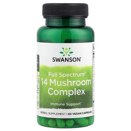 Swanson Vitamins, Full Spectrum®, 14 Mushroom Complex , 60 Vegan Capsules