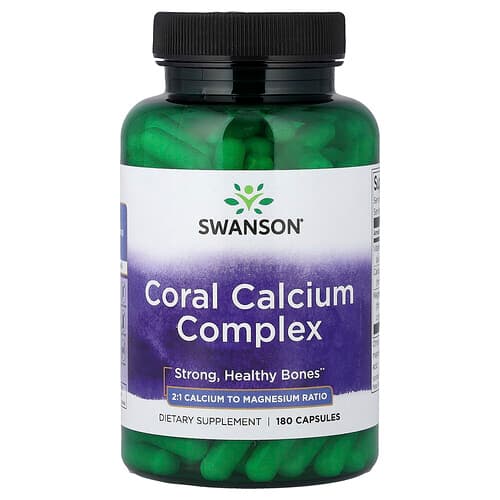 Swanson Vitamins, Coral Calcium Complex, 180 Capsules