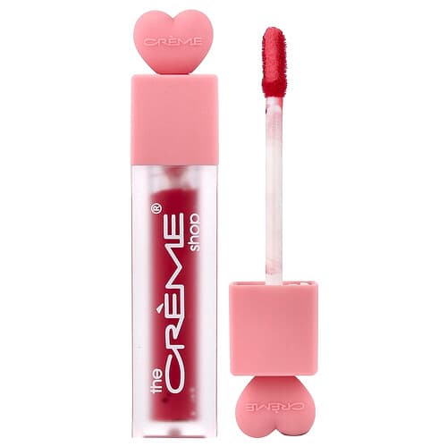 The Creme Shop, Glossy 12 HR + Lip Stain, Wine & Dine, 0.194 oz (5.5 g)