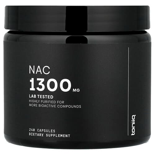 Toniiq, NAC, 240 Capsules (650 mg per Capsule)