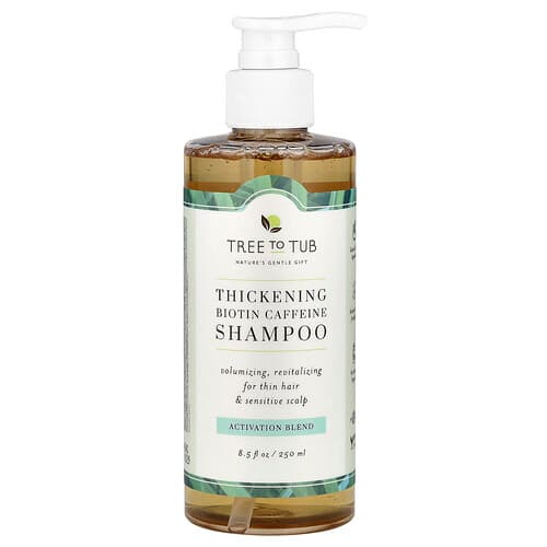 Tree To Tub, Thickening Biotin Caffeine Shampoo, Activation Blend , 8.5 fl oz (250 ml)