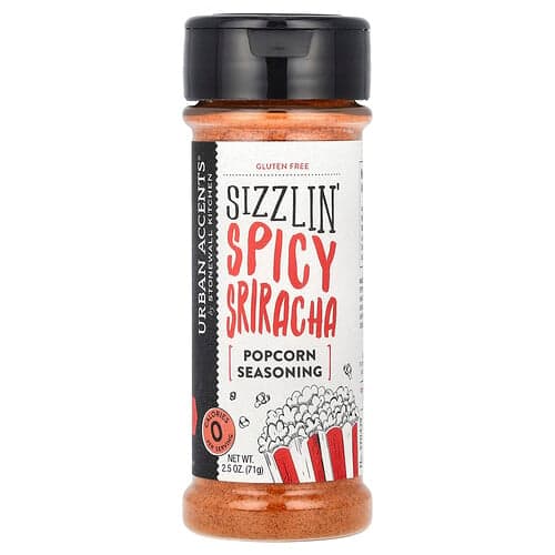 Urban Accents, Popcorn Seasoning, Sizzlin' Spicy Sriracha, 2.5 oz (71 g)