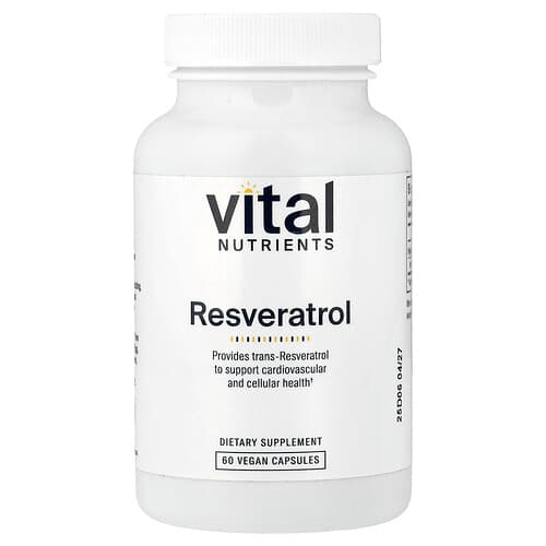 Vital Nutrients, Resveratrol, 60 Vegan Capsules (250 mg per Capsule)