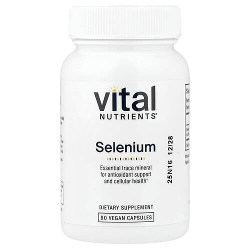 Vital Nutrients, Selenium, 90 Vegan Capsules (200 mcg per Capsule)