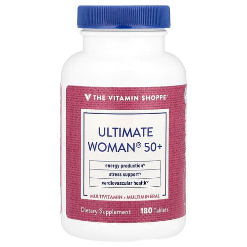 The Vitamin Shoppe, Ultimate Woman® 50+, Multivitamin & Multimineral, 180 Tablets