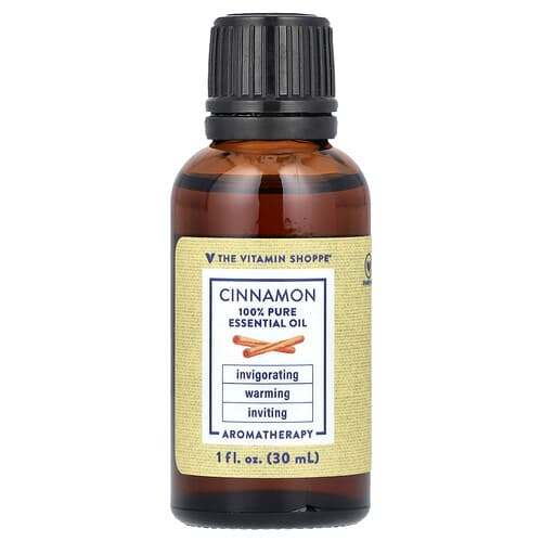 The Vitamin Shoppe, 100% Pure Essential Oil, Cinnamon, 1 fl oz (30 ml)