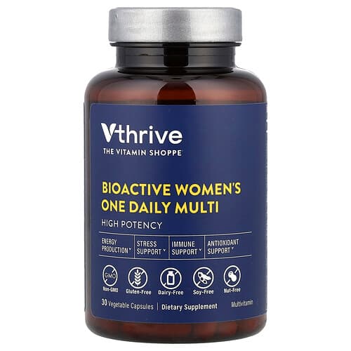 Vthrive, Bioactive Women's One Daily Multi, 30 Vegetable Capsules