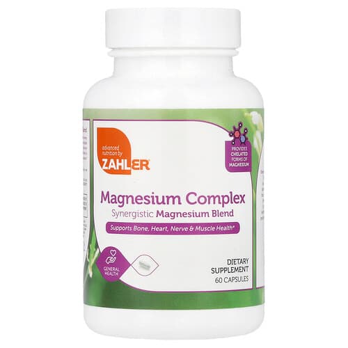 Zahler, Magnesium Complex, 60 Capsules
