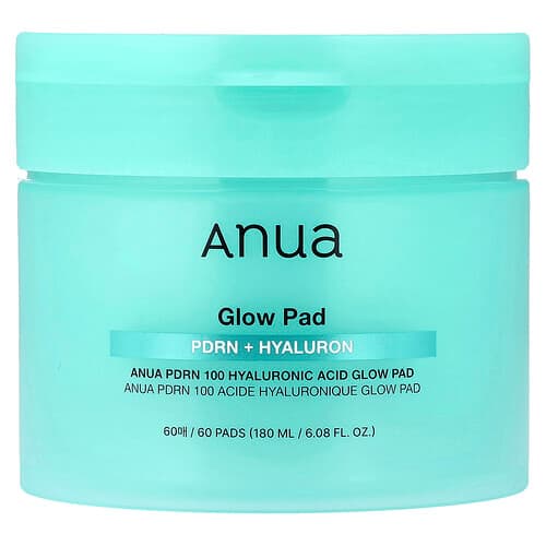 Anua, PDRN 100 Hyaluronic Acid Glow Pad, 60 Pads