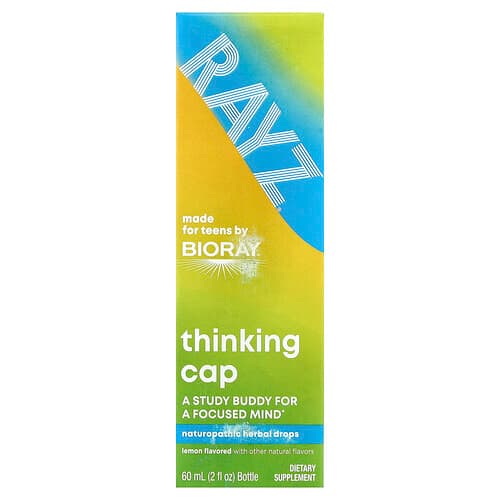 Bioray, Rayz®, Thinking Cap, For Teens, Lemon, 2 fl oz (60 ml)
