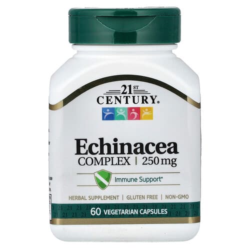 21st Century, Echinacea Complex, 60 Vegetarian Capsules (125 mg per Capsule)