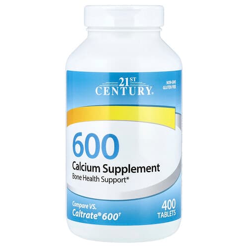21st Century, Calcium Supplement 600, 400 Tablets (600 mg per Tablet)