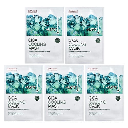 Cell Fusion C, Cica Cooling Beauty Mask, 5 Sheets, 0.95 oz (27 g)