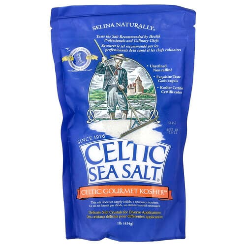 Celtic Sea Salt, Celtic Gourmet Kosher™, 1 lb (454 g)