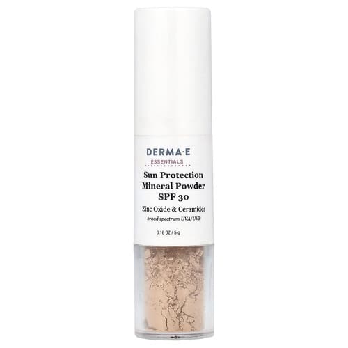 DERMA E, Essentials, Sun Protection Mineral Powder, SPF 30 , 0.16 oz (5 g)