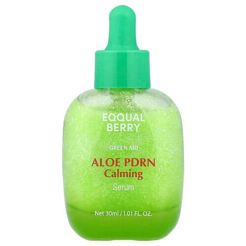 EQQUALBERRY, Green Aid, Aloe PDRN Calming Serum, 1.01 fl oz (30 ml)