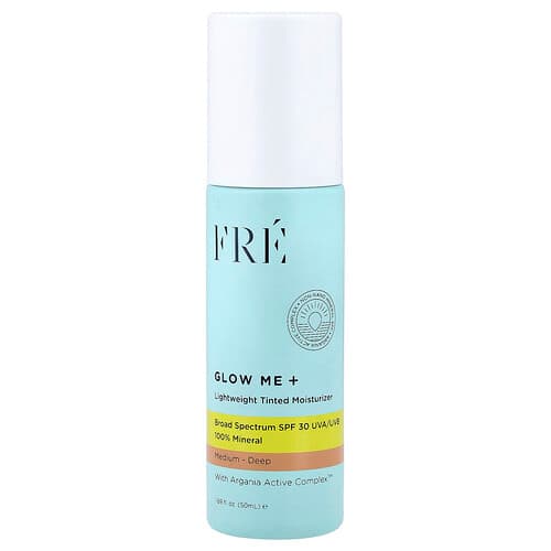 Fre, Glow Me+, Lightweight Tinted Moisturizer, SPF 30, Medium-Deep, 1.69 fl oz (50 ml)