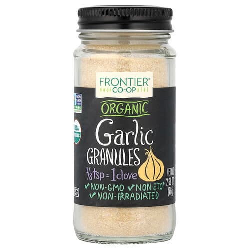 Frontier Co-op, Organic Garlic, Granules, 2.68 oz (76 g)