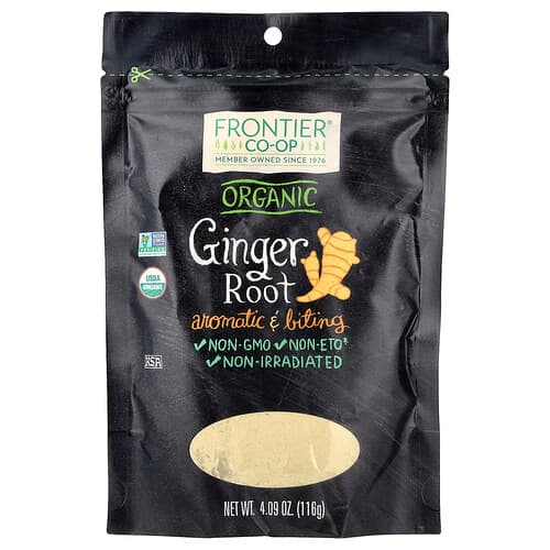 Frontier Co-op, Organic Ginger Root, 4.09 oz (116 g)