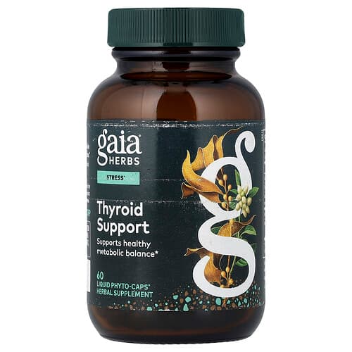 Gaia Herbs, Thyroid Support, 60 Liquid Phyto-Caps®