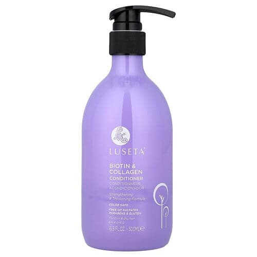 Luseta Beauty, Biotin & Collagen Conditioner, For Thin & Dry Hair, 16.9 fl oz (500 ml)