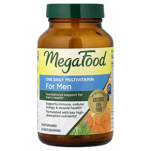 MegaFood, One Daily Multivitamin For Men, 60 Tablets