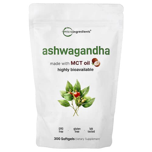 Micro Ingredients, Ashwagandha, 300 Softgels