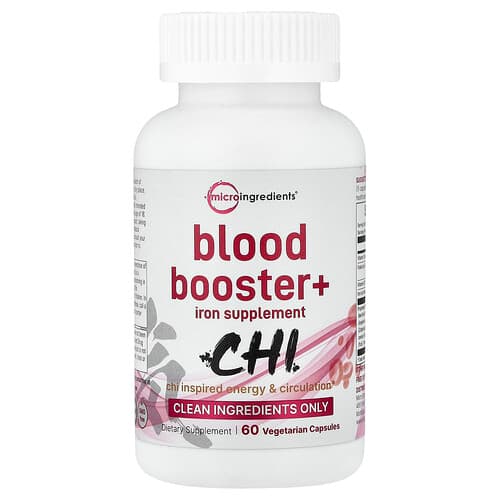 Micro Ingredients, Blood Booster+, 60 Vegetarian Capsules