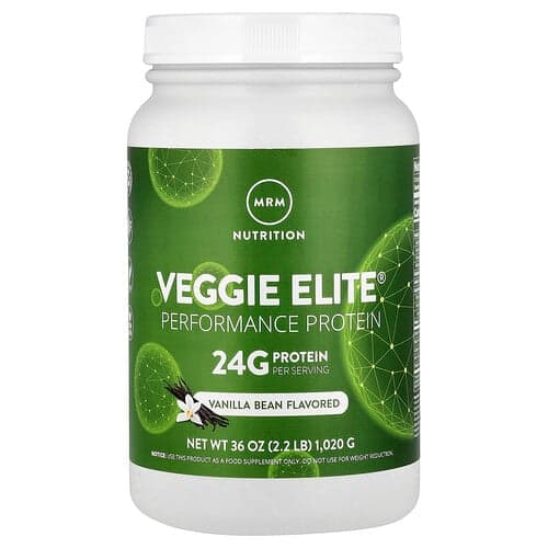 MRM Nutrition, Veggie Elite®, Performance Protein, Vanilla Bean, 2.2 lb (1,020 g)