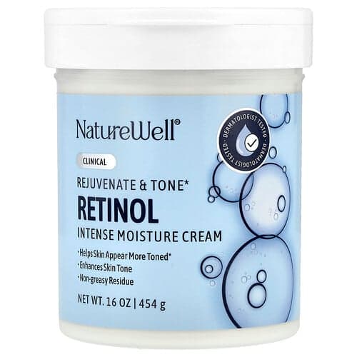 Naturewell, Retinol, Intense Moisture Cream, 16 oz (454 g)
