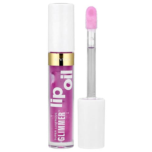 Revlon, Super Lustrous Glimmer™, Lip Oil, 005 Vio-lit, 0.13 fl oz (3.8 ml)