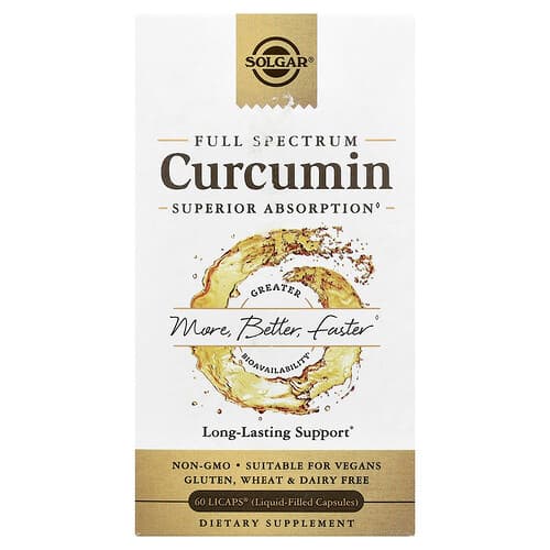 Solgar, Full Spectrum Curcumin, 60 LiCaps®